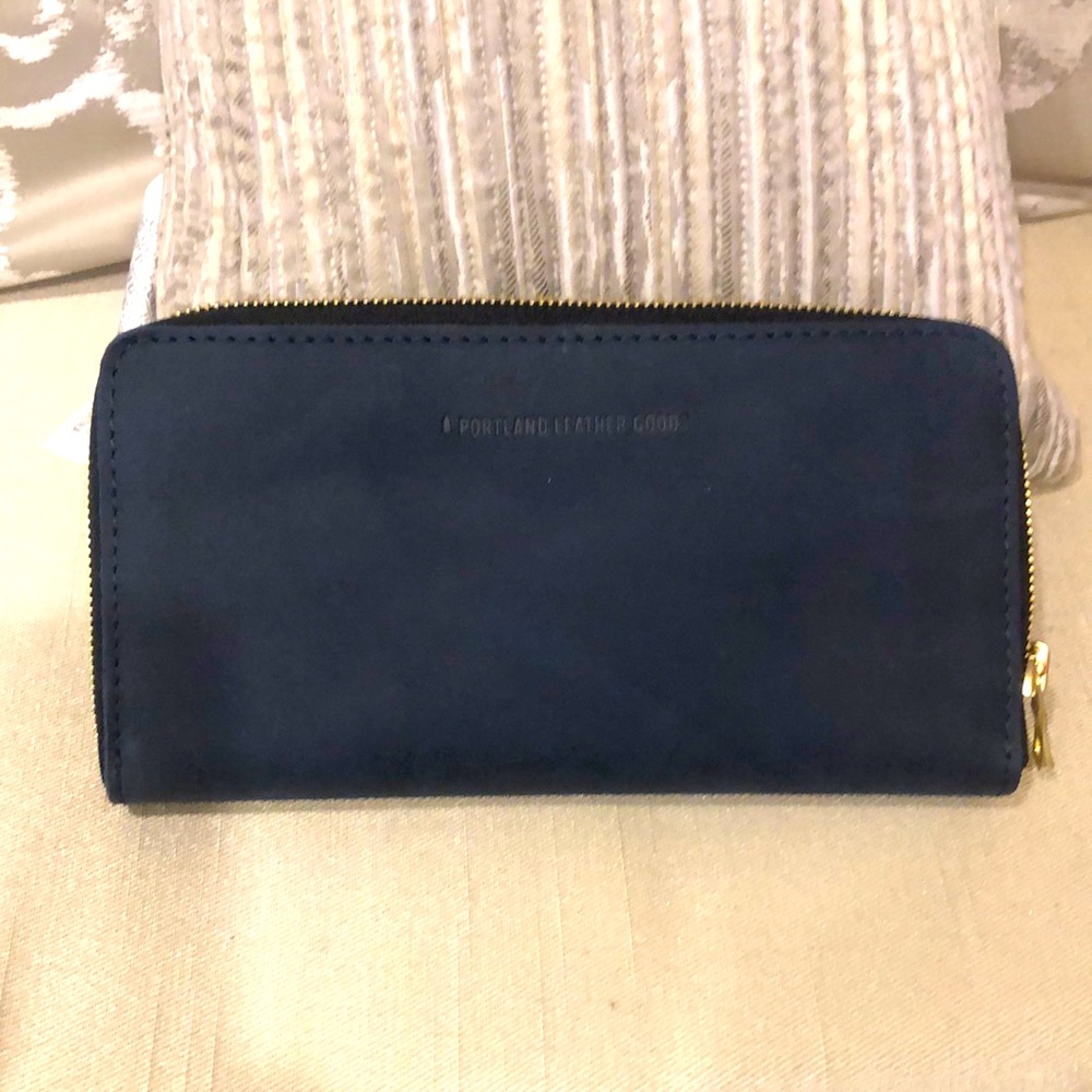 Portland Leather Goods Large Accordion Zip Wallet